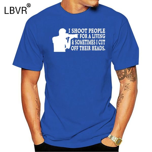

i shoot people for a living w camera- pgraphy pgrapher shirt-black