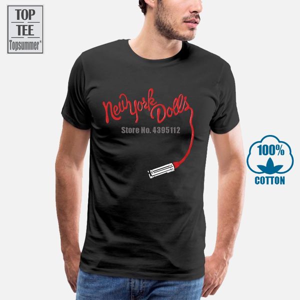 

new york dolls men's помада логотип slim fit футболка большой черный