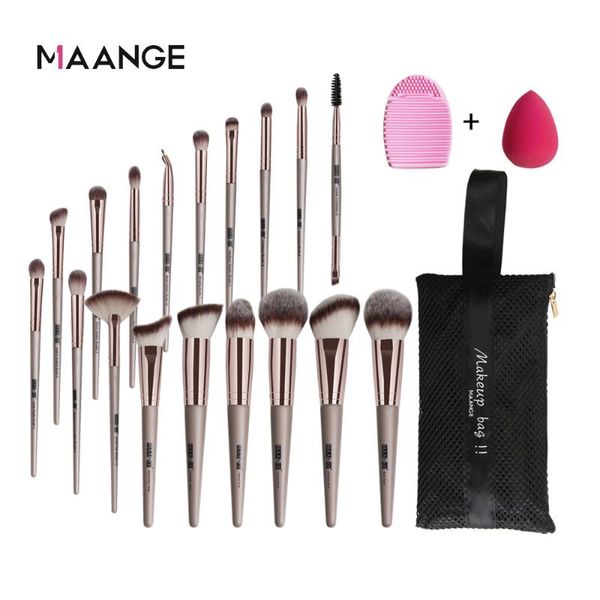 

makeup brushes 18pcs champagne set eye brush beauty tools fan powder eyeshadow contour cosmetic colorful for make up tool