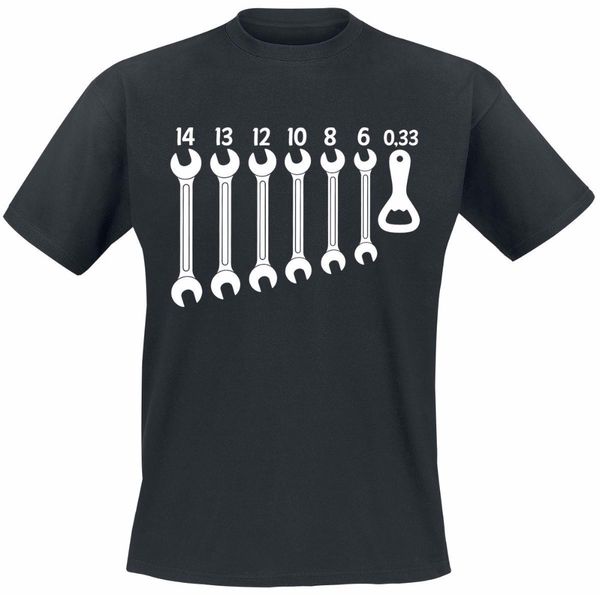 

2018 brand men clothing fashion mes t shirts screw-wrench opener t-shirt customize text want