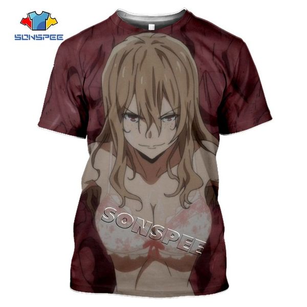 

hunting anime ragdoll gleipnir comic men summer 3d print shirts humor hippie harajuku men clothing