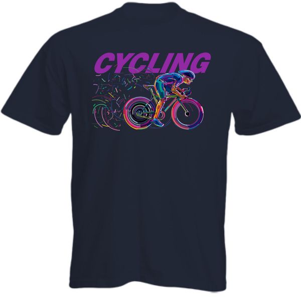 

езда на велосипеде и vibrant mens смешные t-shirt bike велосипедист mountain гонки автомобильный