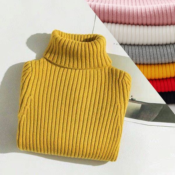 

boys girls sweaters 2020 winter warm kids boys sweaters knit pullover baby girl sweater outerwear clothing 100-160cm, Blue