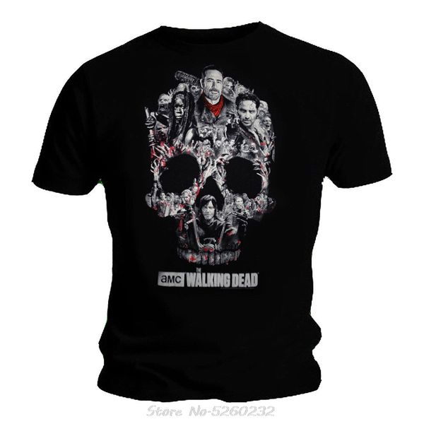 

с коротким рукавом футболки моды zombies the walking dead negan tee тенниску для мужской размер s для 3xl