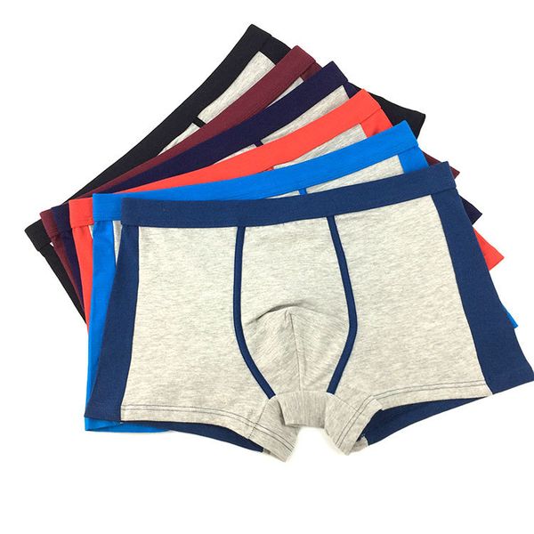 

underpants xl-3xl manufacturers direct wholesale code men's underwear cotton u-convex breathable waist flat-angle, Black;white