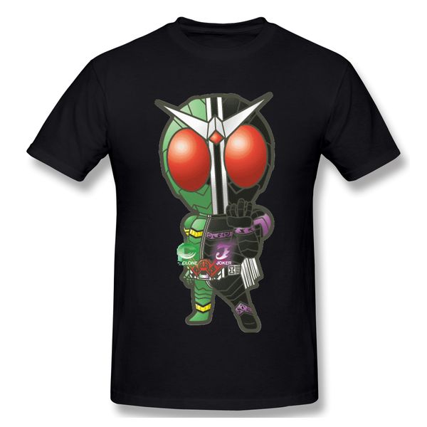 

t shirts men kamen rider w premium scoop t-shirt tee father day 100% cotton clothing ghost blade pure cotton