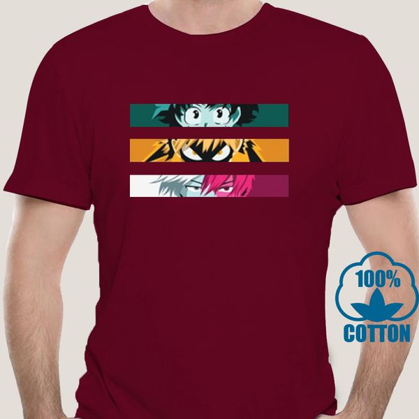 

0379a my hero academia anime mens t-shirt japanese men's tshirt short sleeve anime printed tee shirt for men camiseta masculina
