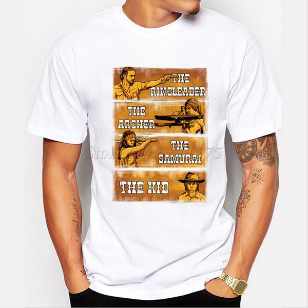 

2019 новая мода the walking dead actor напечатанных мужская майка hipster топы прохладный короткие рукава тис