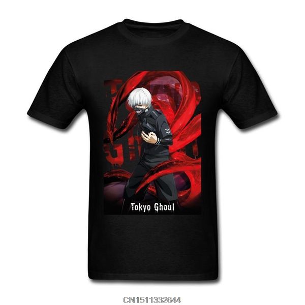

t shirt men funny fqypmc man 100% cotton tokyo ghoul ken kaneki tshirts