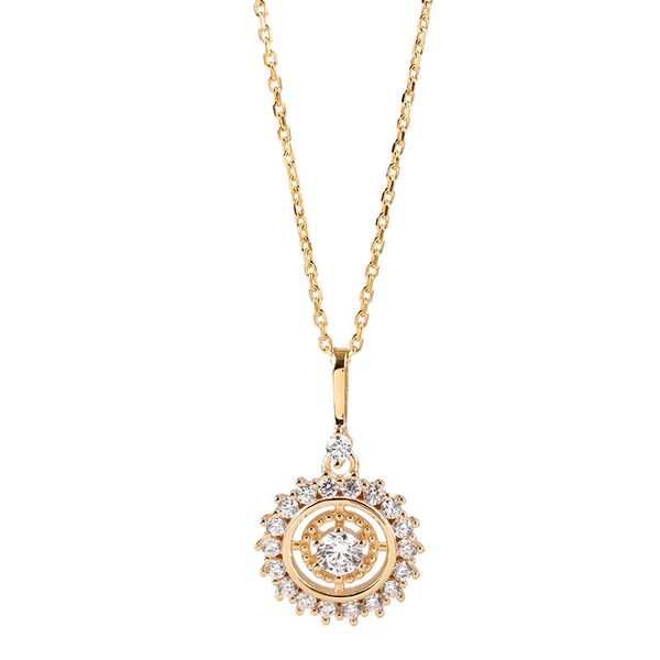 

sunflower necklace for women ins simple collarbone chain temperament necklace, Silver
