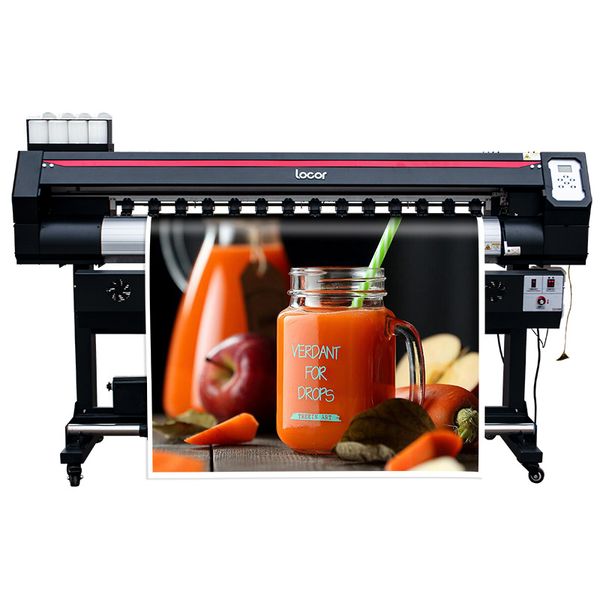 

eco solvent flex printing machine locor 1.6m with two dx7 printheads digital vinyl printing machine