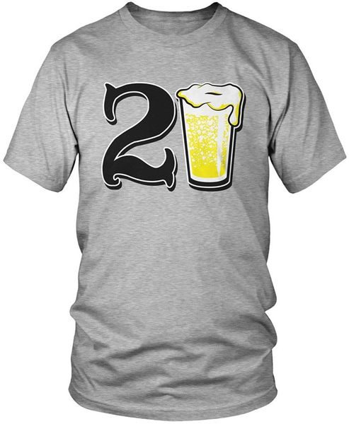 

printed t-shirt men's short sleeve o-neck t-shirts summer stree twear 21 years old, 21st birthday men's t-shirt, amdesco