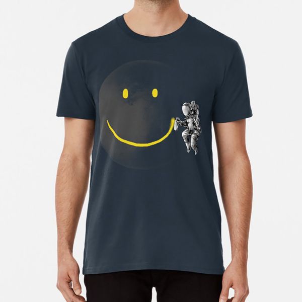 

make a smile t shirt astronaut space moon humor stars carbine fantasy vandal