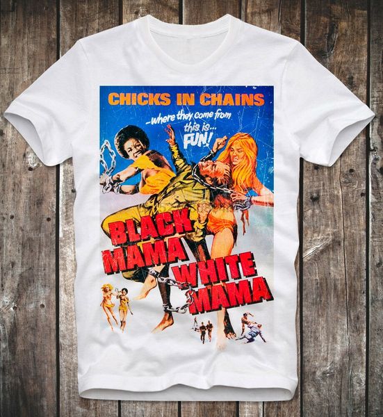 

t shirt black mama white mama pam grier exploitation chicks in chains russ meyer