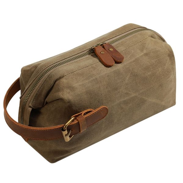 

storage bags canvas wash bag men travel shaving kits cosmetic makeup organizer women toiletry with double compartments beauty case