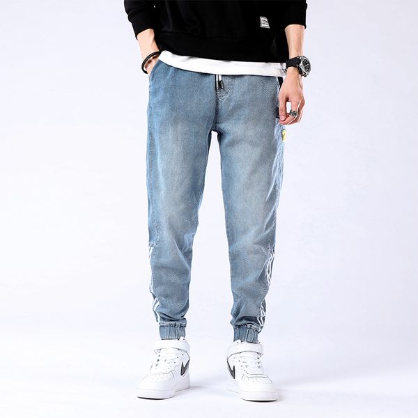 

men's jeans arrivals fashion casual blue harem denim trousers for men