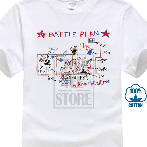 

home alone battle plan by kevin menwhite t shirt new sizes s 2xl 2019 fashion t shirt 100% cotton tee shirt mens tee shirts