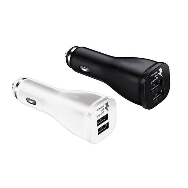 

car charger dual usb ports 9v 1.67a 5v 2a adaptive fast charging usb car charger adapter for samsung s6 s7 edge note 4 5 gps mp3 mp4
