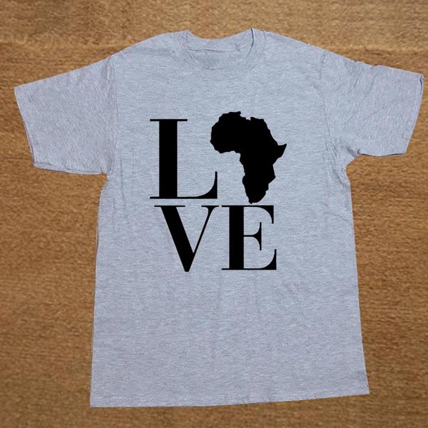 

summer new love africa t shirt men short sleeve printed cotton cartoon t-shirt
