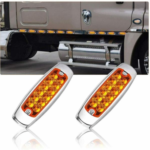 

10pcs lights side marker amber clearance for heavy truck pickups lorry