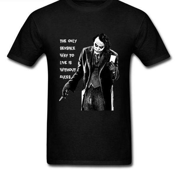

2020 latest loose fit mens the joker quote t shirts custom printed short sleeves cotton graphic summer cool t shirts for men