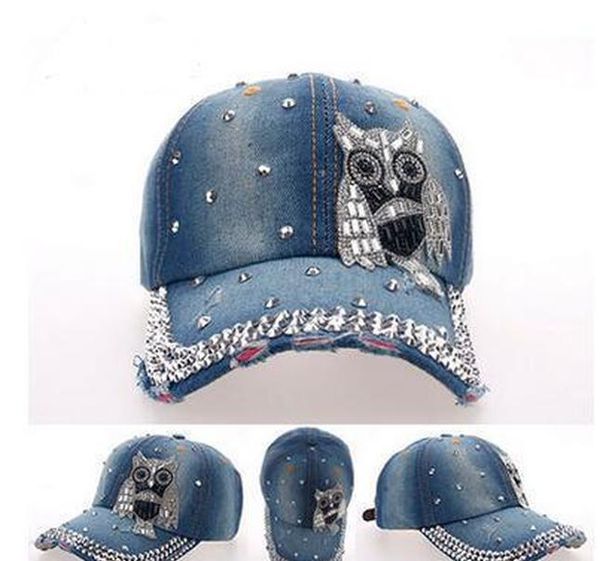 

бейсбол горный хрусталь горный хрусталь регулируемый cap остроконечные hat cowboy 3 солнцезащитный козырек snapback хрустальная сова hotfit, Blue;gray