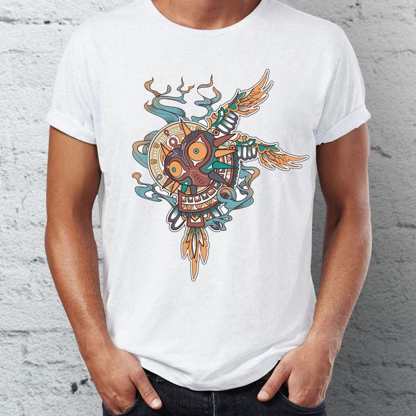 

мужская футболка tribal мэджоры маска легенда о zelda gaming потрясающие tee