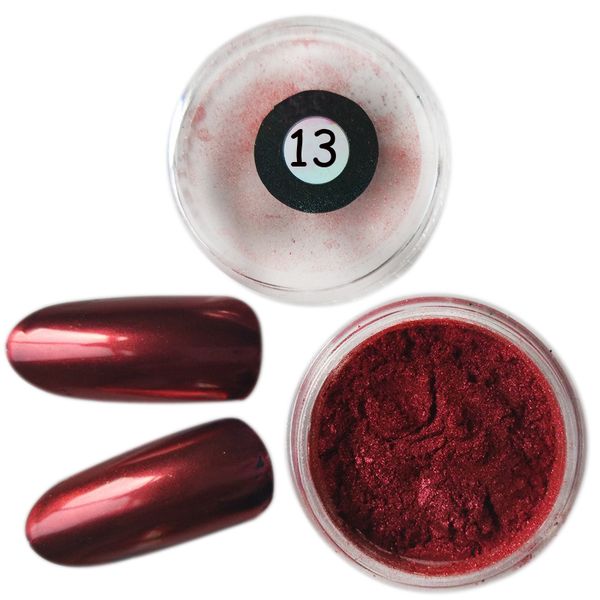 

1pc nail vtirka mirror glitter chrome nails powder pigment gorgeous manicure nail art sequins chrome pigment glitters, Silver;gold