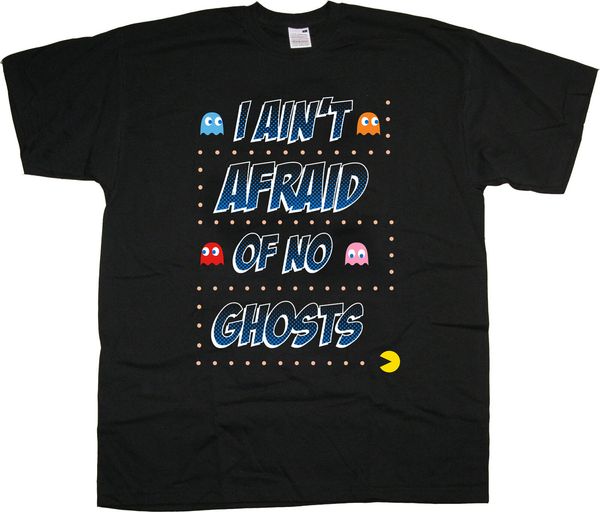 

pac-man namco ghosts midway games arcade 1980s official tee t-shirt mens unisex