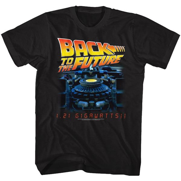 

back to the future t shirt movie mens gigi watts black cotton sizes sm - 5xl