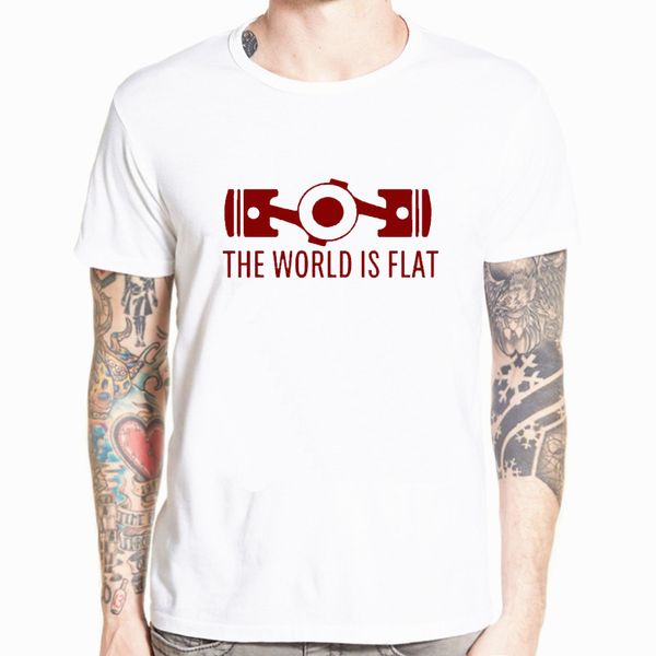 

weelsgao the world is flat engine t shirt short sleeve custom t-shirts new style o-neck casual 3d t shirts