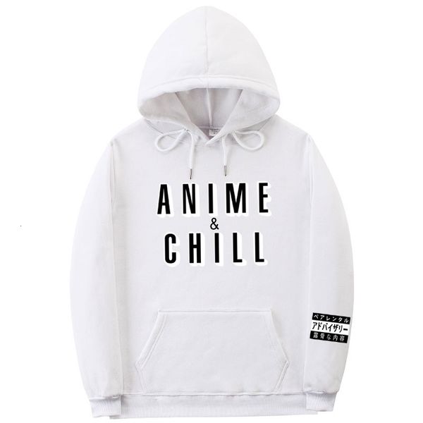 

fashion streetwear anime chill hoodie sweatshirt multiple colour men women hoodies loose pullover sudadera hombre, Black