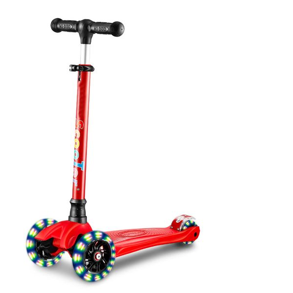 

children's scooter 12 years old four rounds three-speed adjustment mute flash magnetic pu wheel child favorite