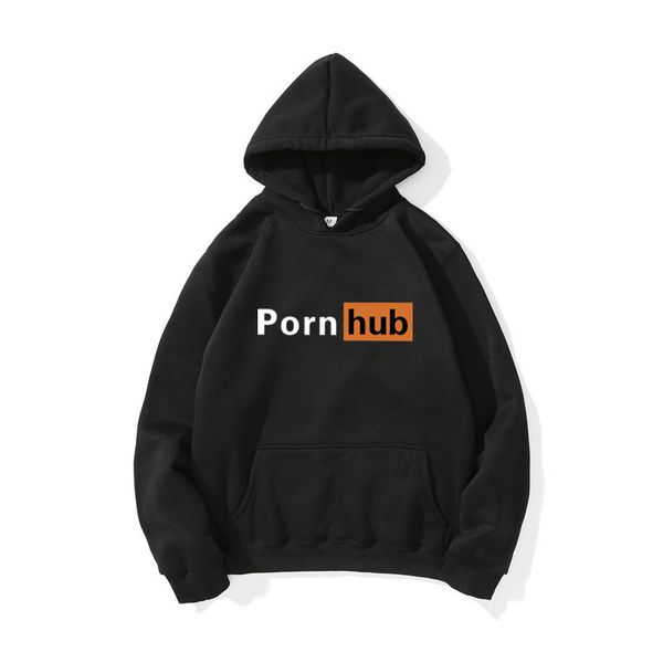 

2020 sudadera nueva premium pornhub estampado con capucha ropa informal estilo hip hop ropa de hombre primavera otoo casual moda hombres, Black