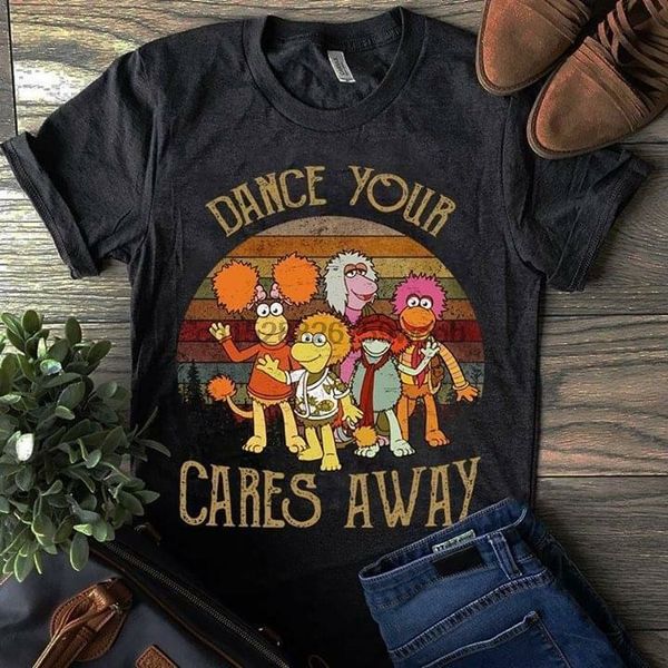 

the muppet show dance your cares away vintage retro men t shirt black s 4xl