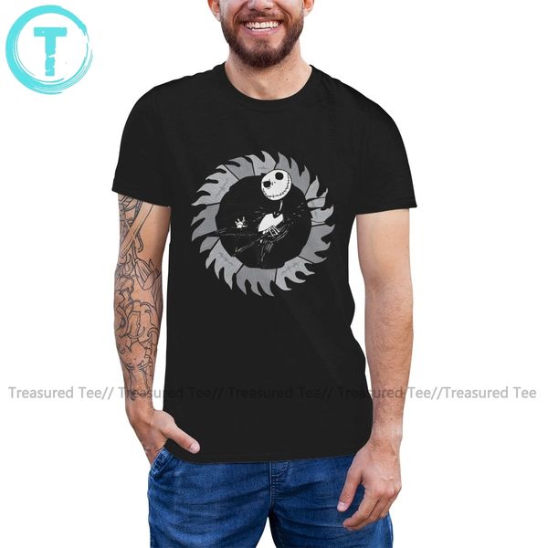 

jack skellington t shirt jack skellington saw blade frame t-shirt short-sleeve oversize tee shirt cotton tshirt