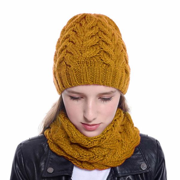 

beanie/skull caps fashion knitted wool hat casual women girls winter hats keep warm hemming ski y909, Blue;gray