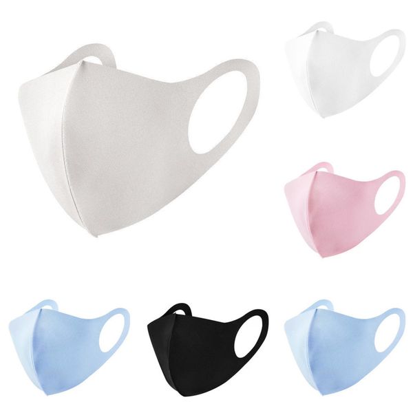 

2021washable face ice mask with silk breathing valve sponge mask reusable protective masks bla w9me