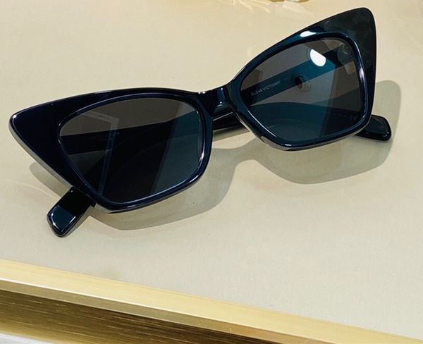 

new sunglasses fashion women triangle cat eye full frame sl244 popular model uv400 lens summer style black white red color come with package, White;black