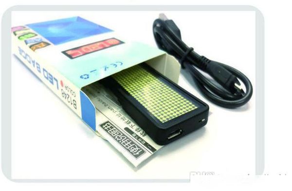 

wireless send mobile app bluetooth change words led badge letters glowing gifts led waiter badge led display
