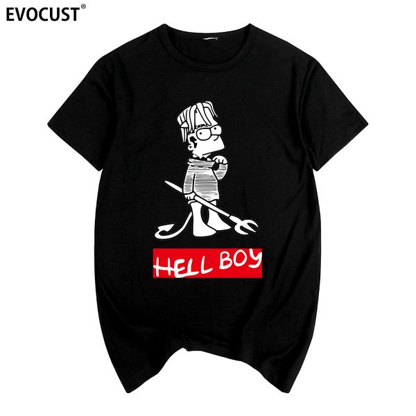 

lil peep hellboy hiphop rapper cry baby summer print t-shirt cotton men t shirt new women tee punk rock