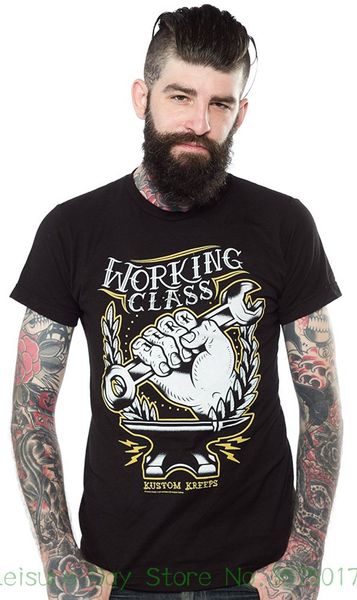 

t shirt discount 100 % cotton t shirt for men kustom kreeps working class guys tee