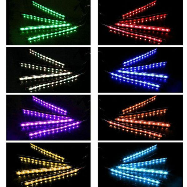 

light strips car wireless atmosphere lights high brightness parts 4pcs