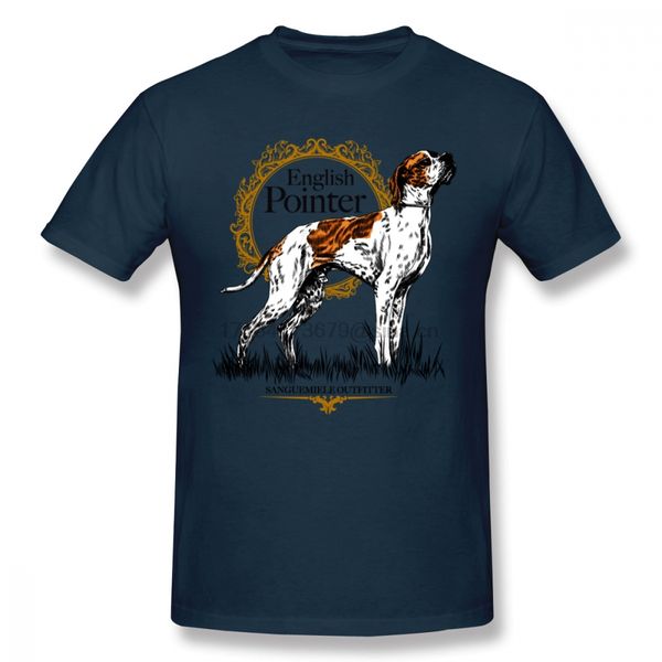 

english pointer men t shirt dropshipping brand plus size o-neck cotton short sleeve custom tee shirts homme