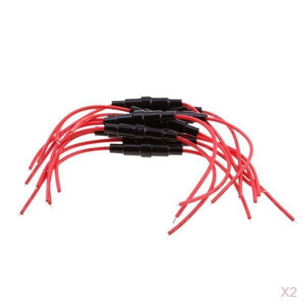 

20 pack inline tube fuse holder block connector