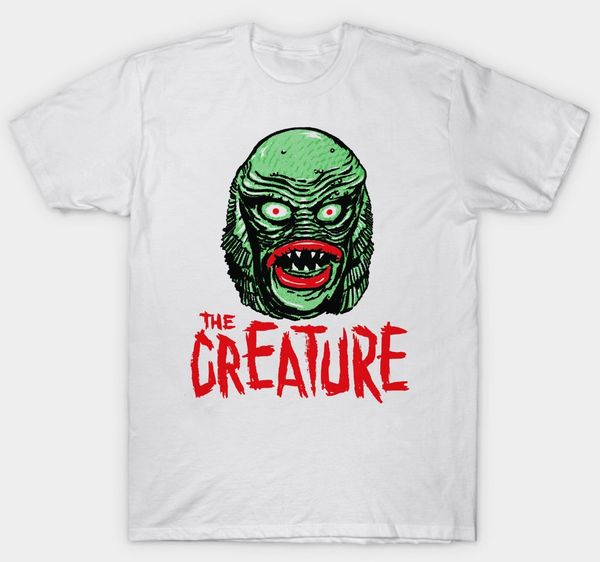 

creature from the black lagoon t shirt film movie retro vintage cult t-shirt for men/boy short sleeve cool tees