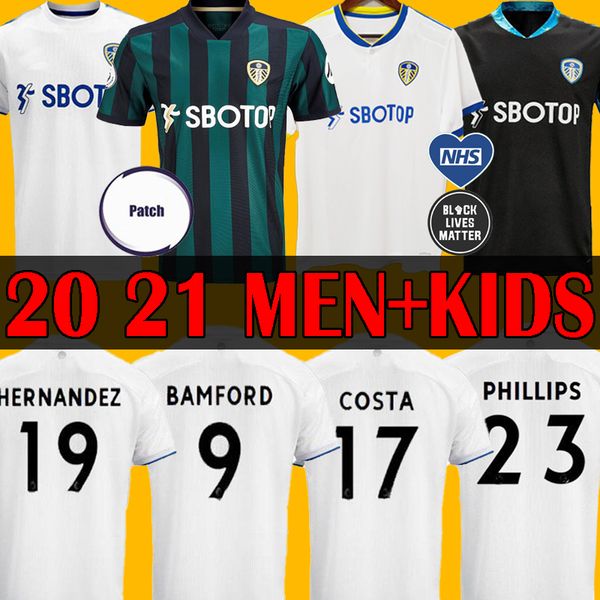

20 21 leeds soccer jersey united sleeds costa alioski phillips bamford men kids kits rerto jersey 78 77 98 99 00 hopkin hasselbaink kewell, Black;yellow