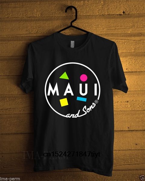 

maui and sons men's t shirt summer short sleeve tees cotton crew neck