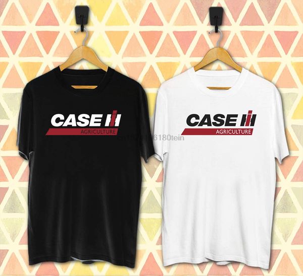 

case ih agriculture tractors company logo black white 1side t shirt (xs-3xl