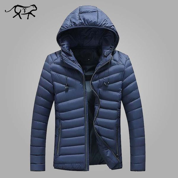 

new brand winter jackets men casual stand collar hooded collar fashion winter coat man warm slim fit parkas outerwear jacket 4xl, Black